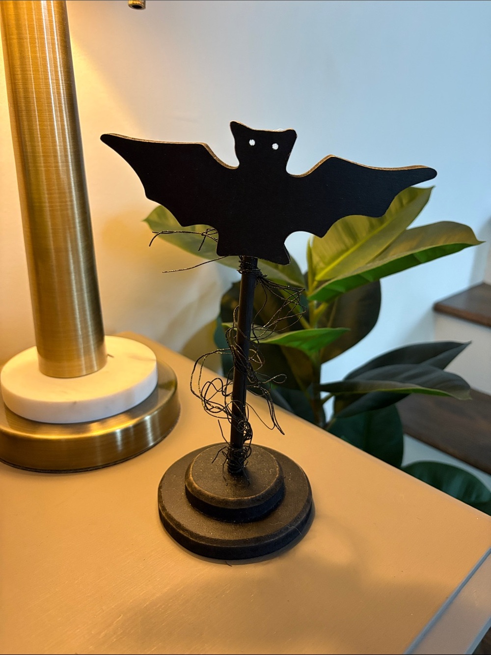 Papyrus Black Bat Table Accent for Halloween
